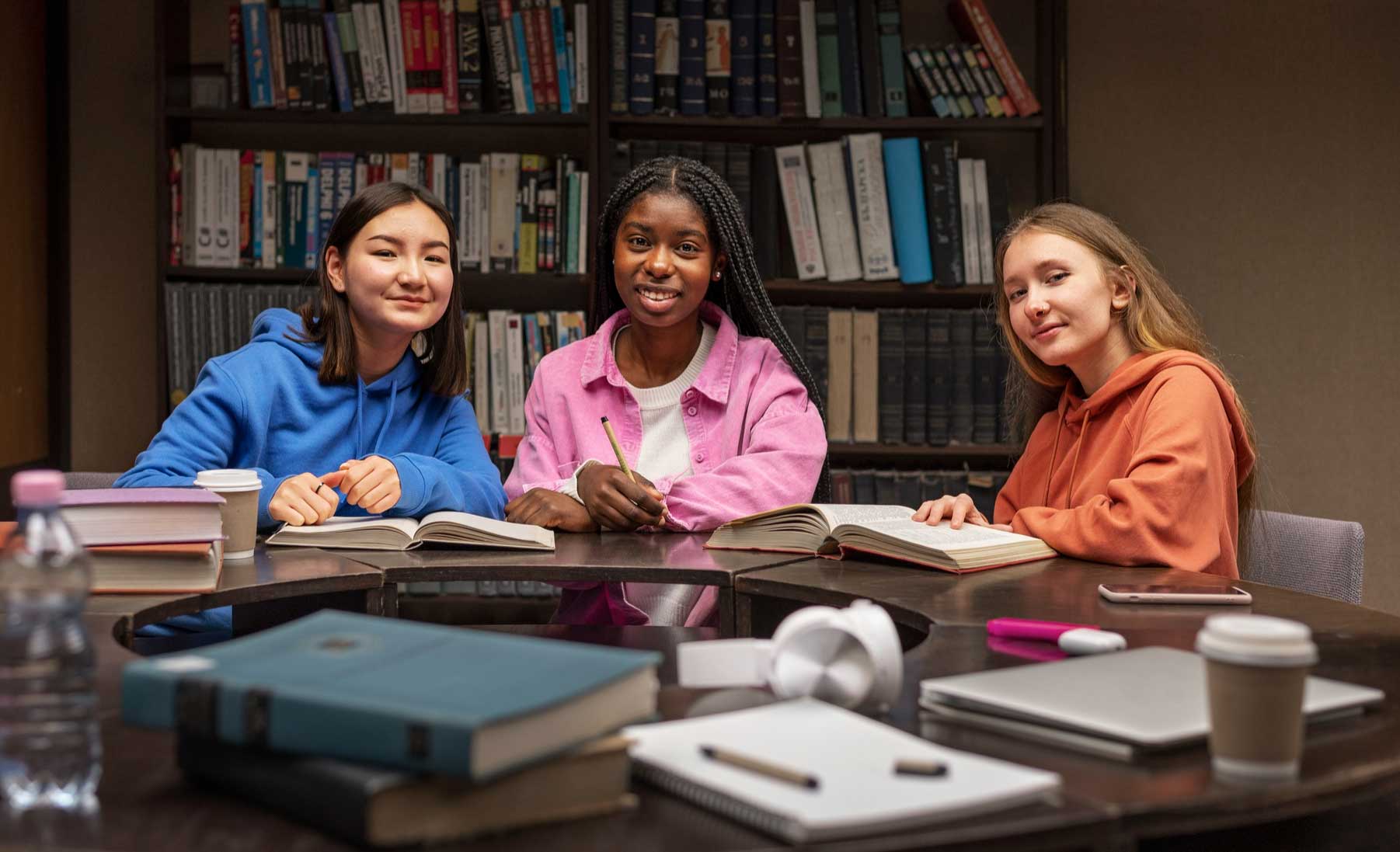 Group of students sitting in a classroom