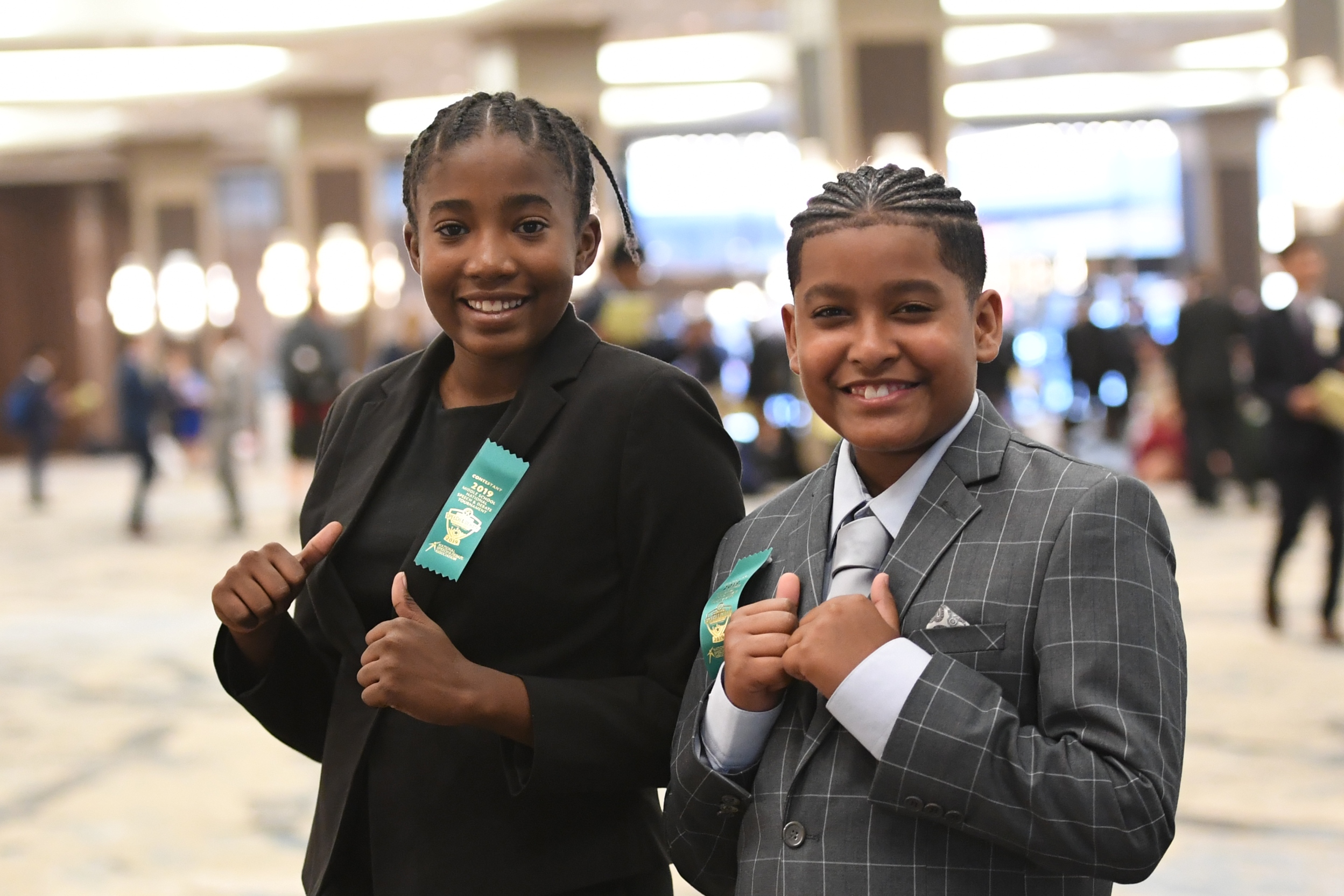 Two African Amercian Students at Tournament