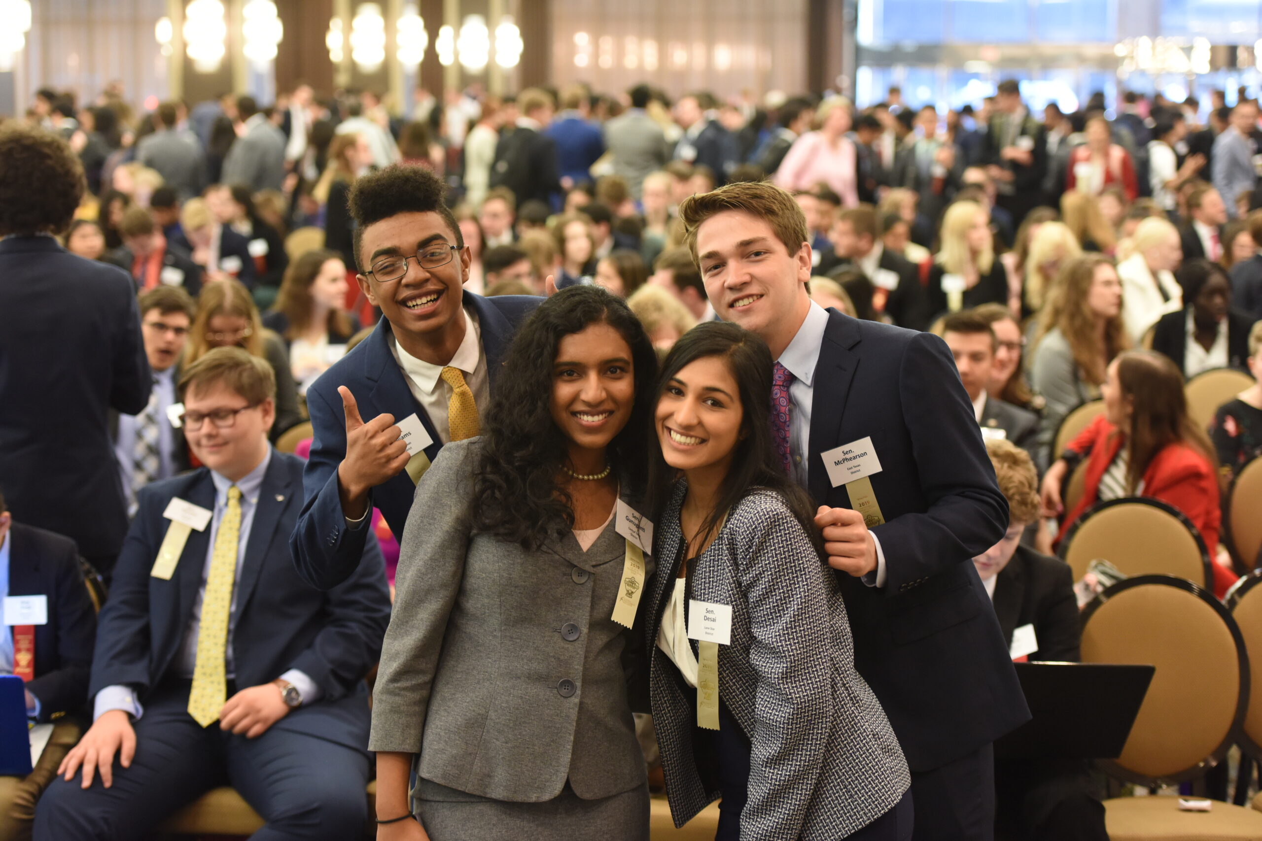 Group of students posing for a photo at the National Tournament