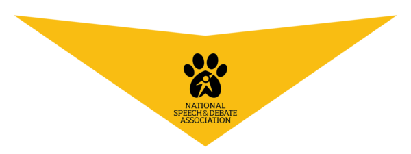 Pet Bandana - NSDA Sparky Paw Print - Image 2