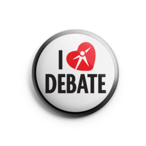 I Heart Debate Button