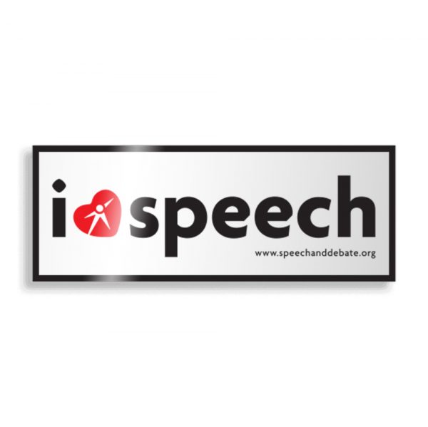 I Heart Speech Sticker - Image 2