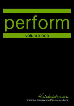Perform – Volume One
