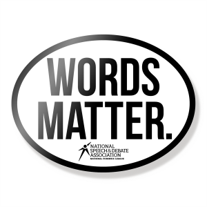 Words Matter Sticker