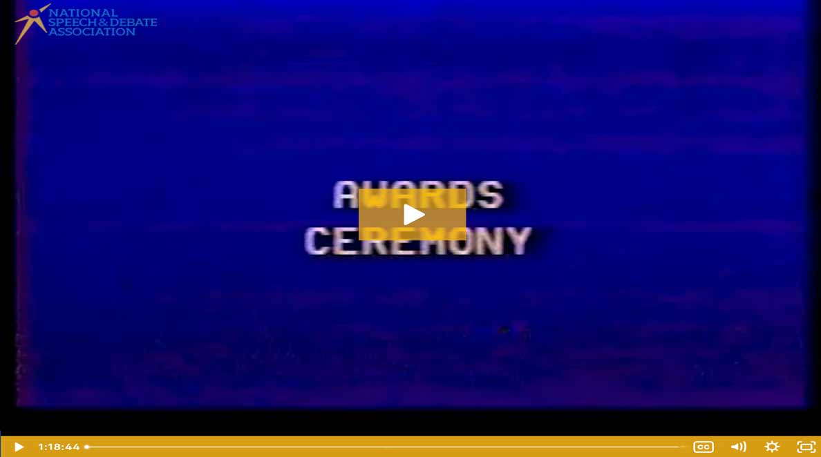 1984 Nationals Awards Ceremonies