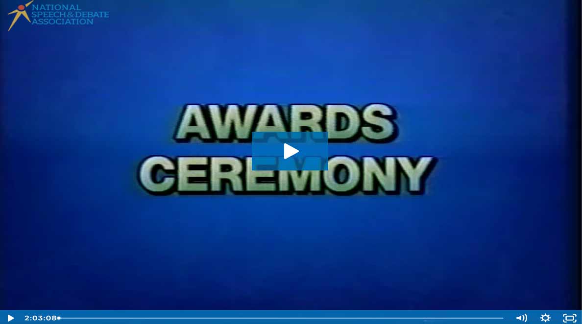 1996 Nationals Awards Ceremonies