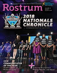 Rostrum Magazine Cover August 2018 Nationals Chronicles