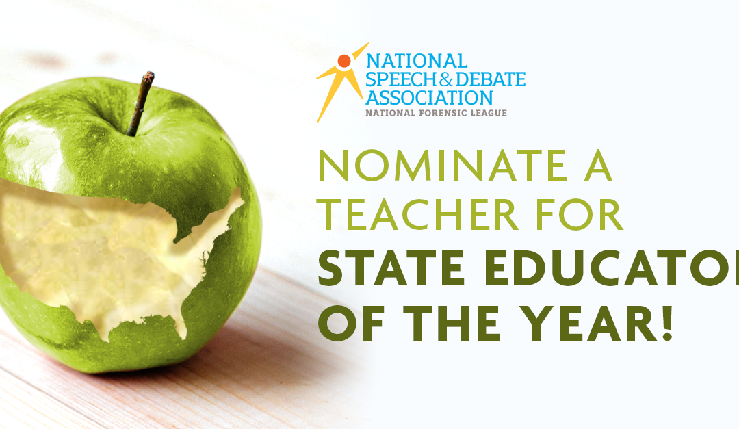 2019 NSDA Educator of the Year Nomination Form