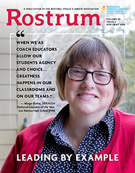 Rostrum Magazine Cover April/May 2019