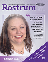 Rostrum Magazine Cover April/May