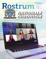 Rostrum Magazine Cover August - Nationals Chronicles