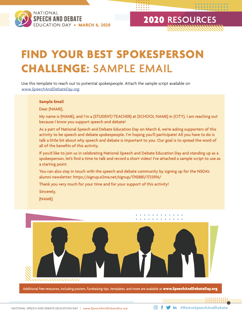 National Speech And Debate Education Day National Speech Debate Association