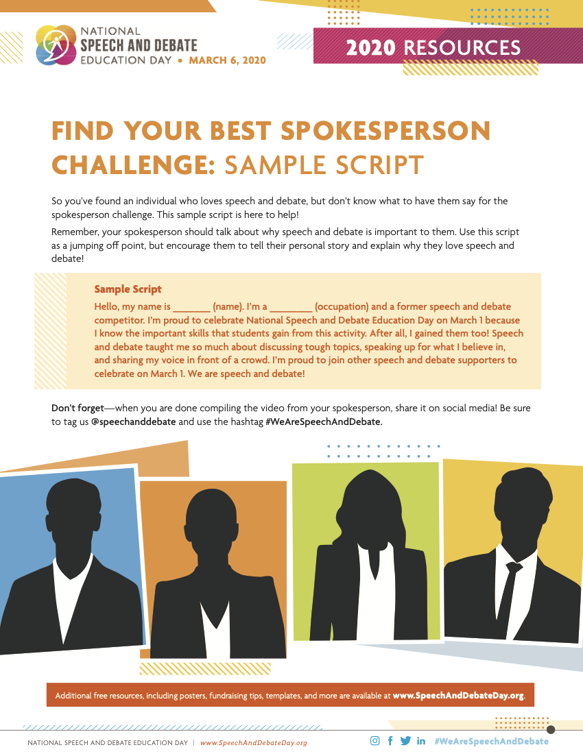 National Speech And Debate Education Day National Speech Debate Association