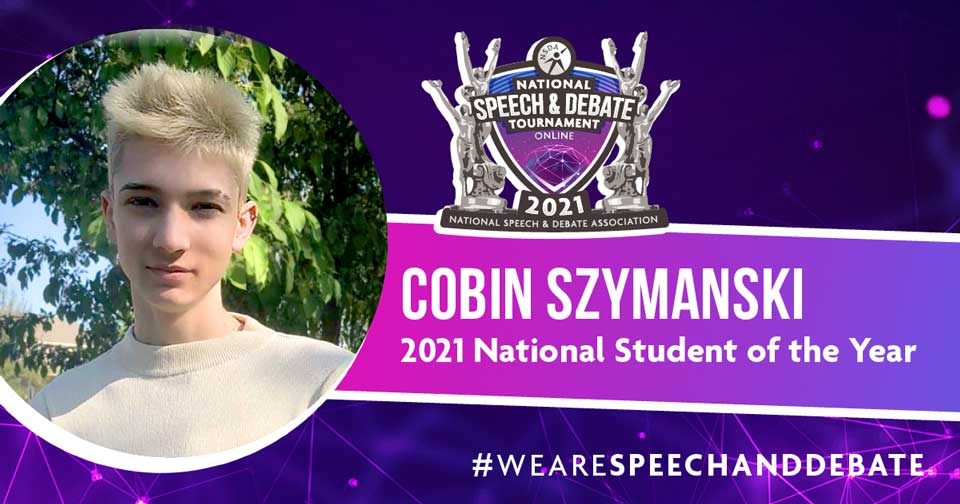 2021 Student of the Year Cobin Szymanski 2021 Student of the Year Cobin Szymanski