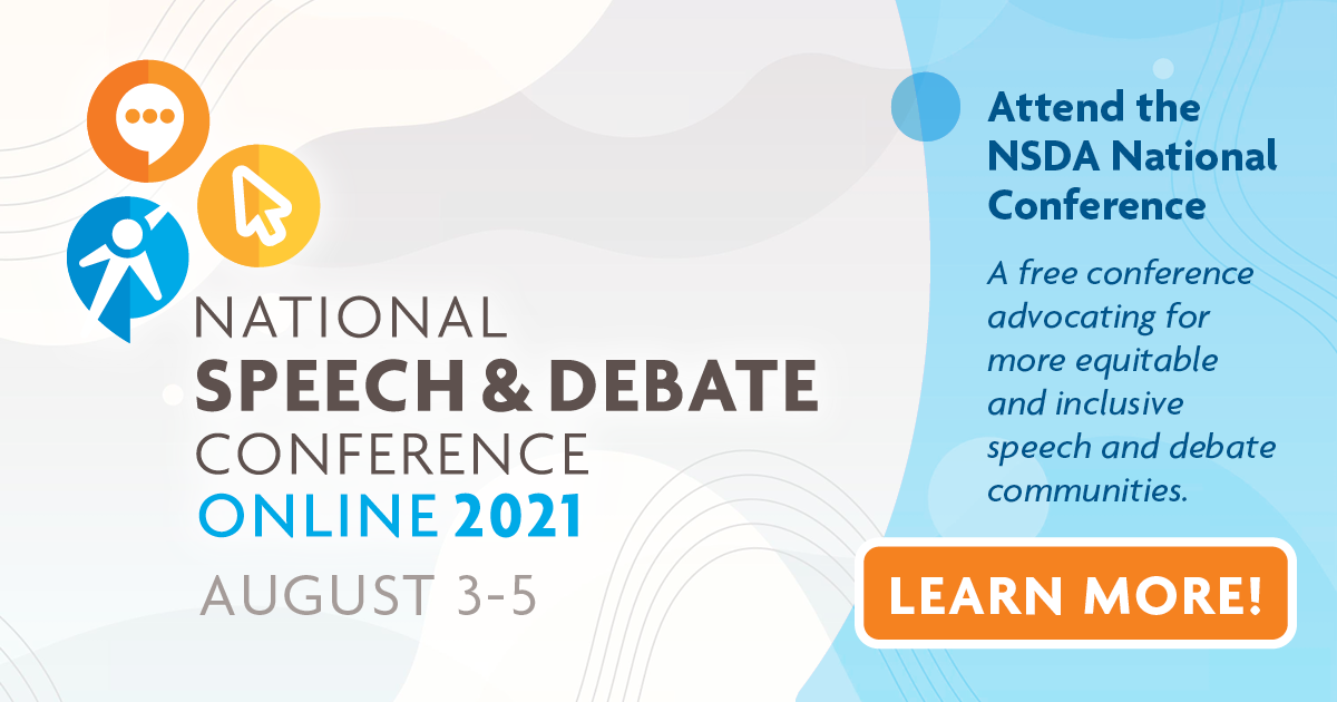 NSDA National Conference National Speech & Debate Association