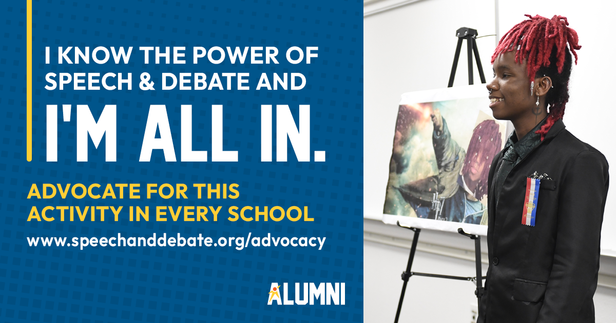 I Know The Power Of Speech And Debate and I'm All In. Advocate For This Activity In Every School