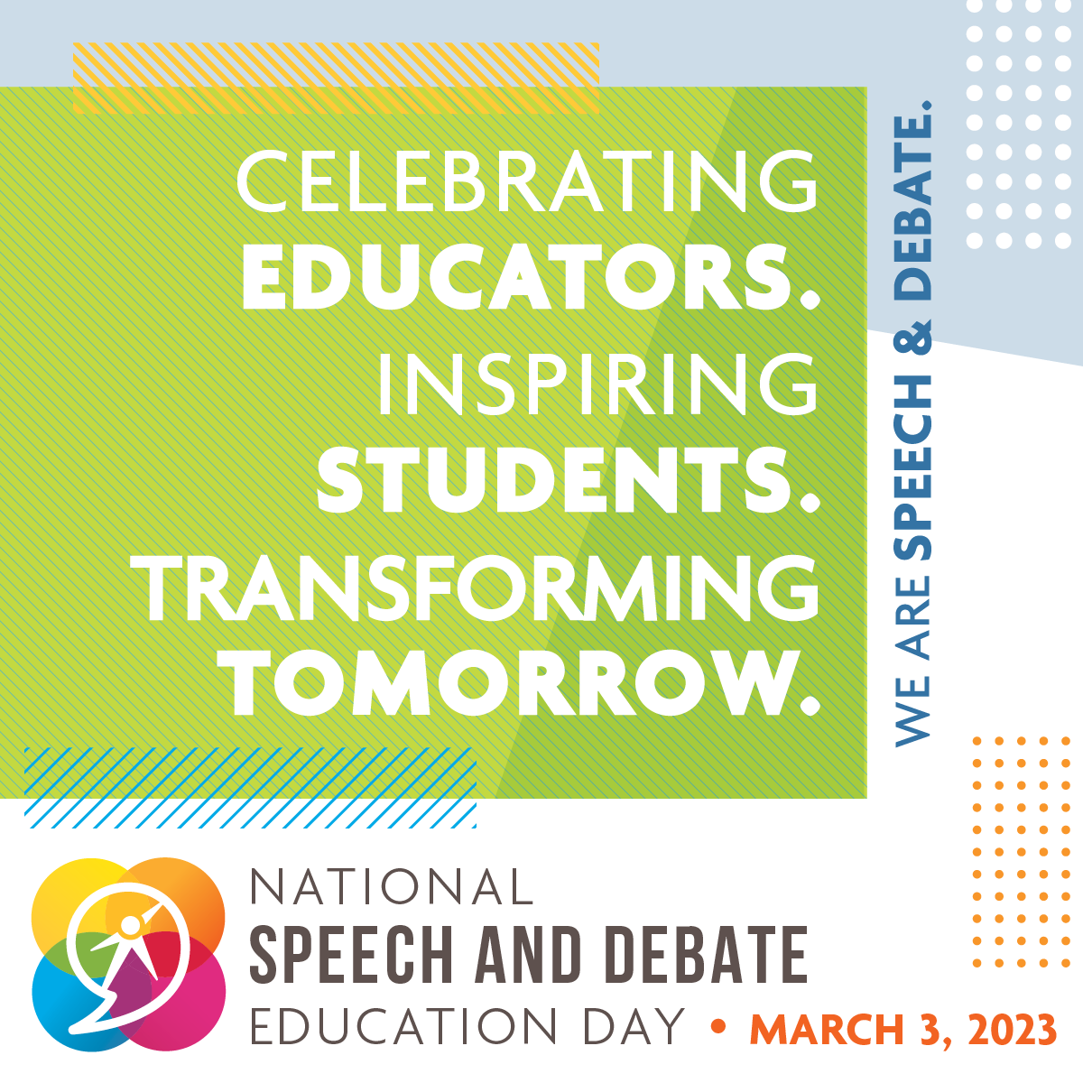 National Speech and Debate Education Day National Speech & Debate Association