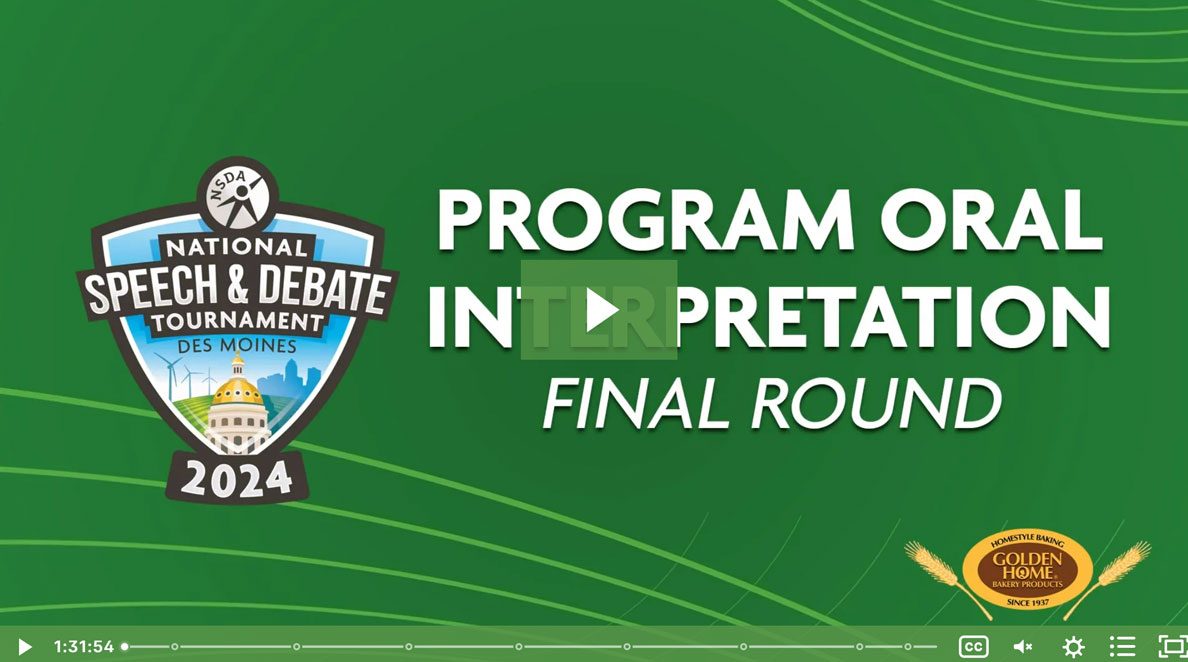 2024 Program Oral Interp Final Rounds