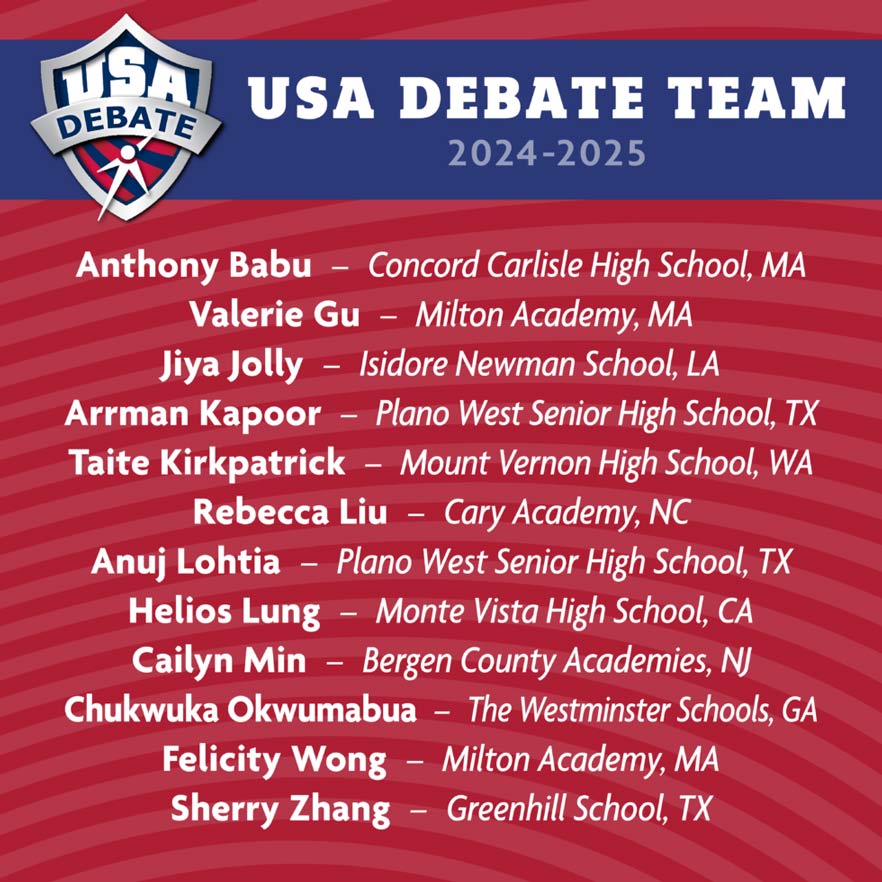 USA Debate Team 2024 USA Debate Team 2024