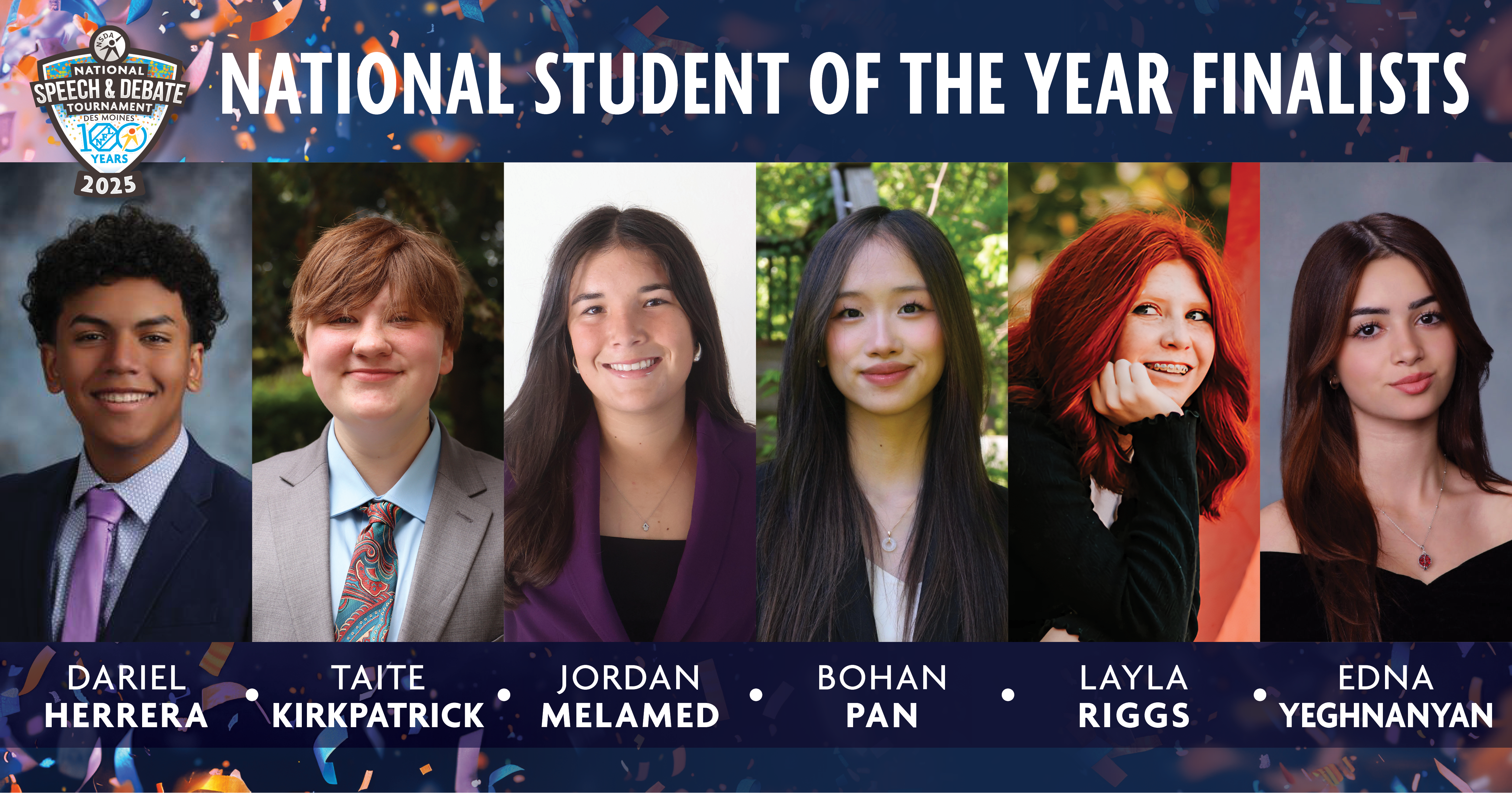 2025 National Student of the Year Finalists 2025 National Student of the Year Finalists