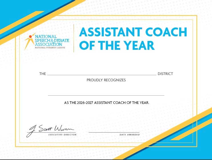 Assistant Coach of the Year 26-27