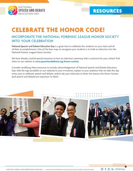 Celebrate the Honor Code!