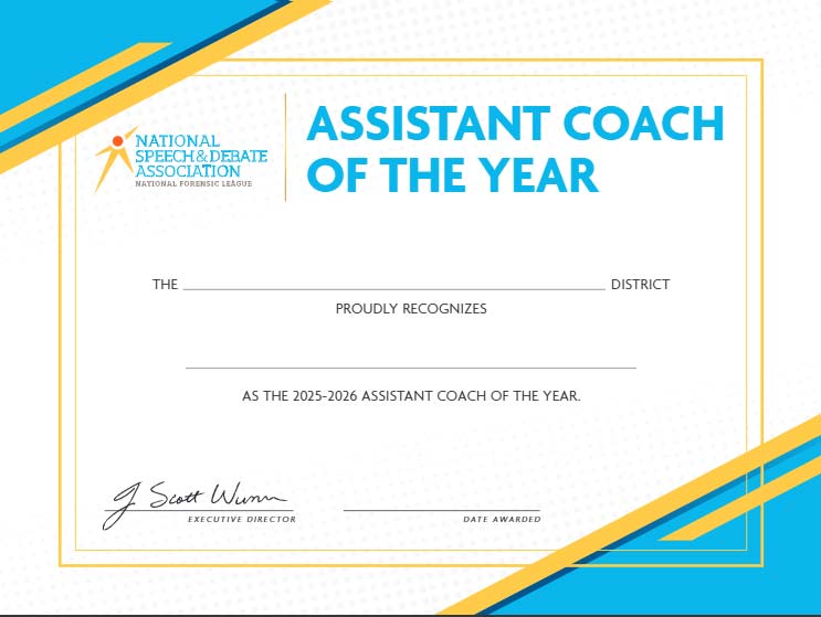 Assistant Coach of the Year 25-26
