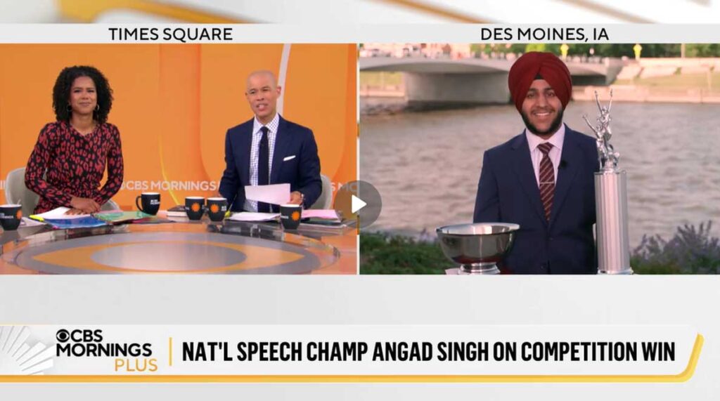 Angad Singh Breaks Down His Award Winning Speech