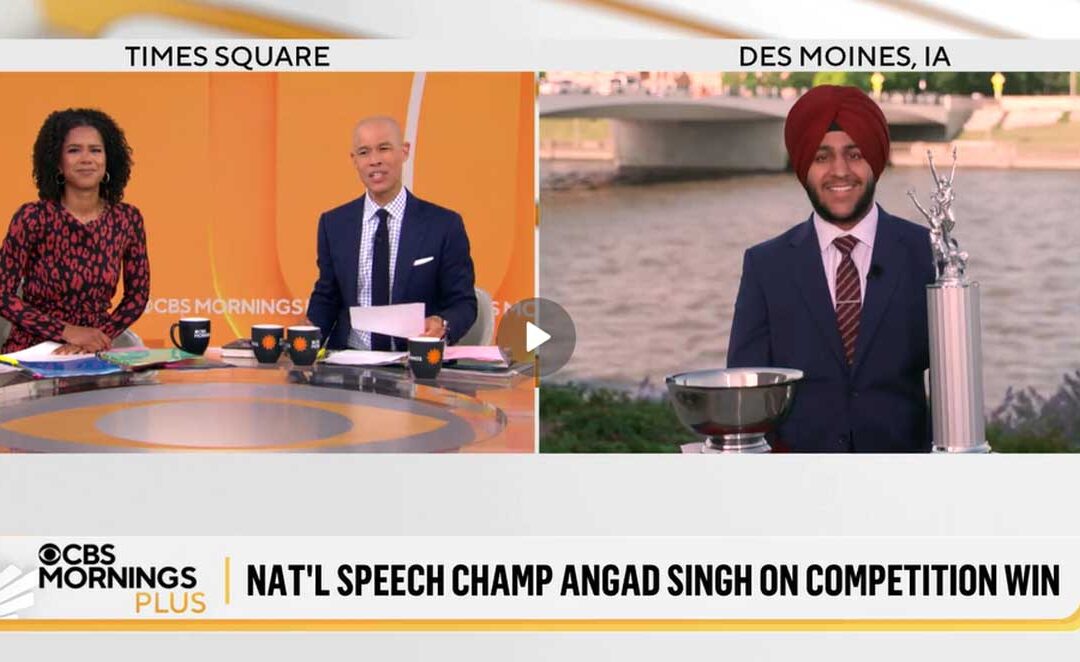 CBS Morning LIVE with Original Oratory Winner