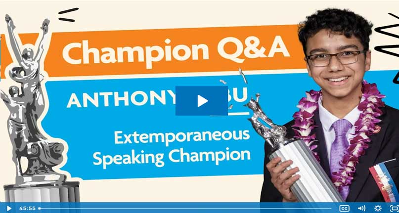 Champion Q+A – Anthony Babu
