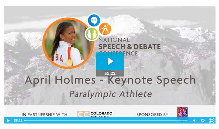 Conference Keynote April Holmes