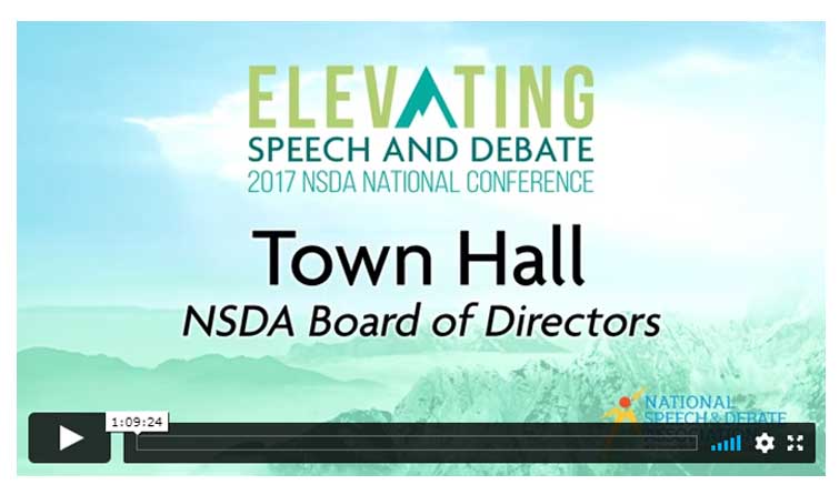 Conference Town Hall – NSDA Board of Directors