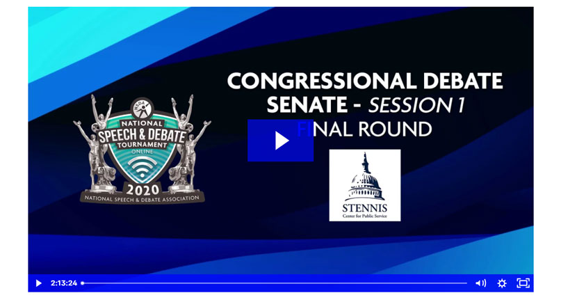 Congressional Debate Senate