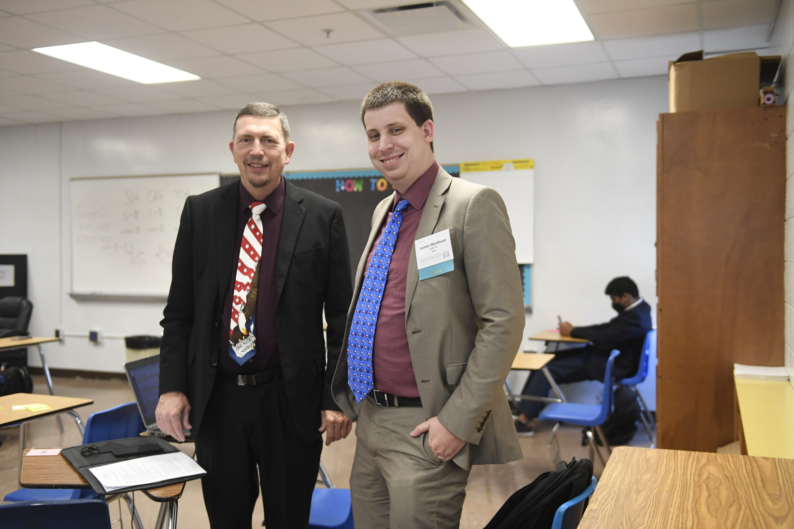 Two judges at a tournament