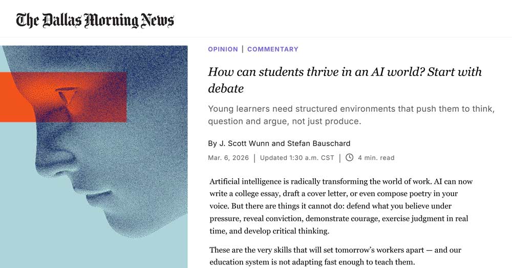 How can students thrive in an AI world? Start with debate.