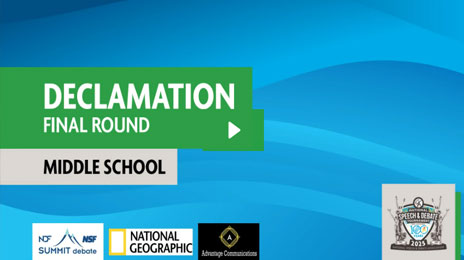 Declamation Final Rounds Declamation Final Rounds
