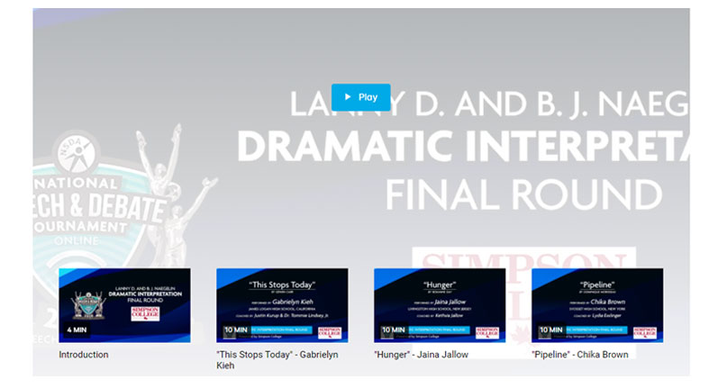 Dramatic Interpretation Finals