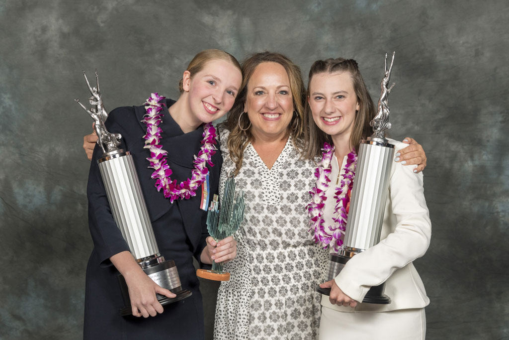 Olivia Dahlberg and Greta Homuth from Moorhead High School in Minnesota
Coached by Rebecca Meyer-Larson and Luke Ostrander