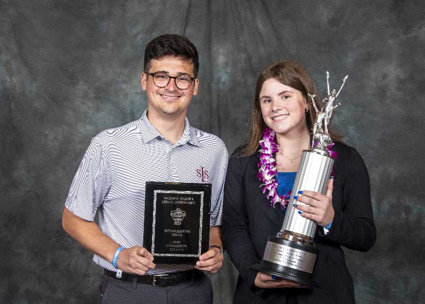 2026 National Tournament Congressional Debate Champion