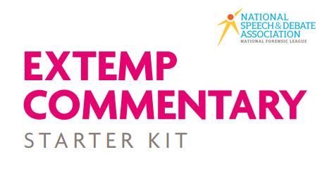 Extemporaneous Commentary Starter Kit Extemporaneous Commentary Starter Kit