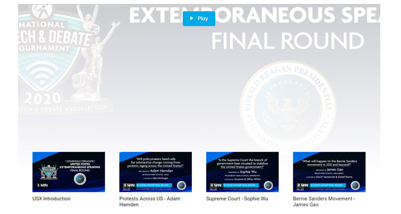 United States Extemporaneous Speaking Final Rounds
