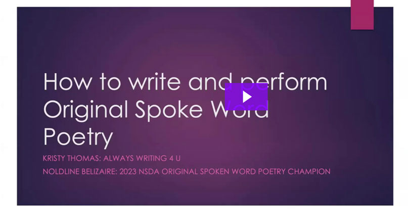 How to Write and Perform Original Spoken Word Poetry