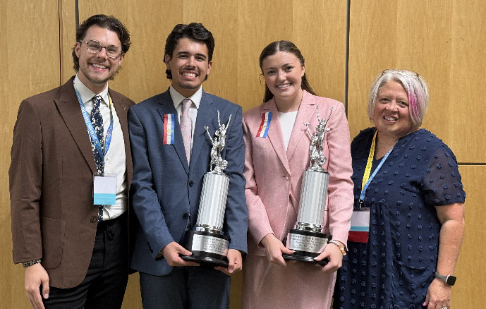 Ethan Gambriel, Kaeden Abraham, Isabella Windmiller, and Kathy Tobin