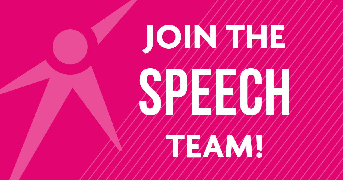 Join the Speech Team!