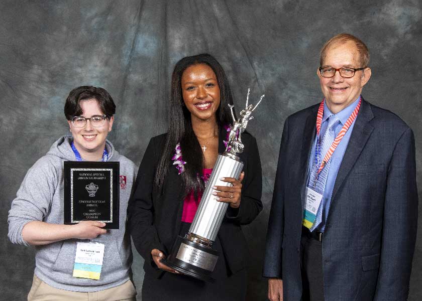2026 National Tournament Congressional Debate Champion