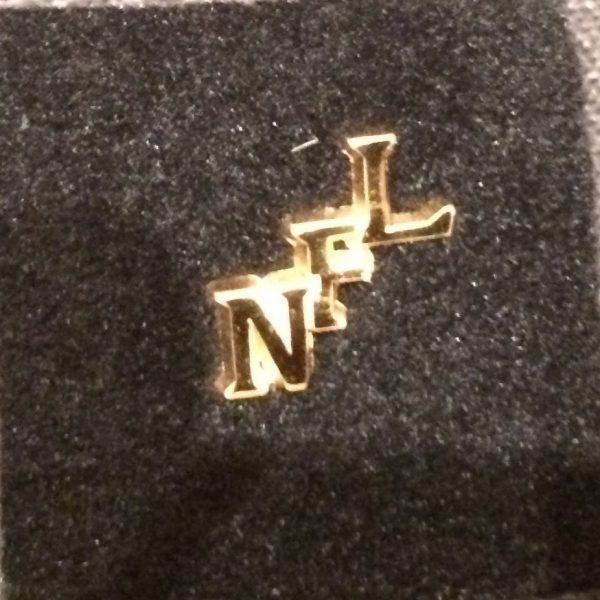 NFL Gold Monogram Pin