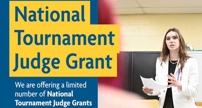 National Tournament Judge Grant Application National Tournament Judge Grant Application