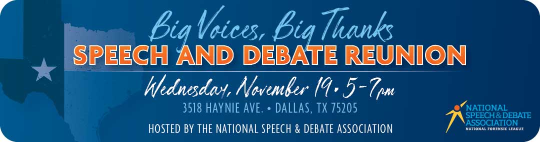 Big Voices, Big Thanks: Speech and Debate Reunion