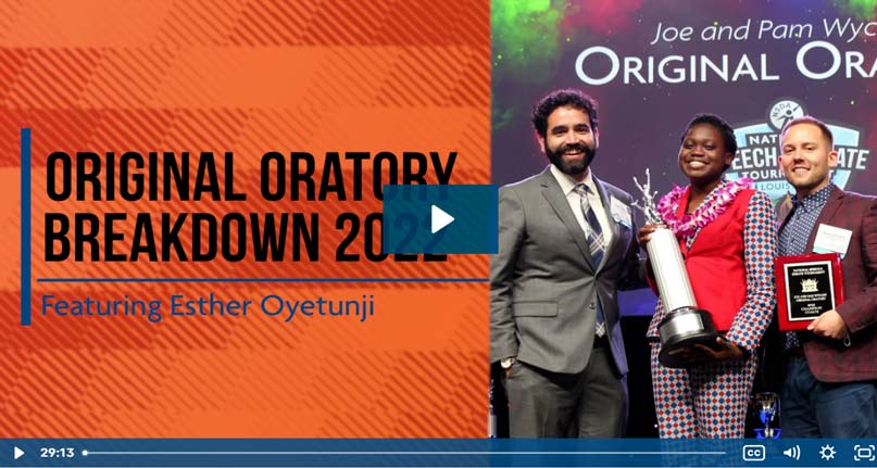 Original Oratory Breakdown 2022 Esther Oyetunji