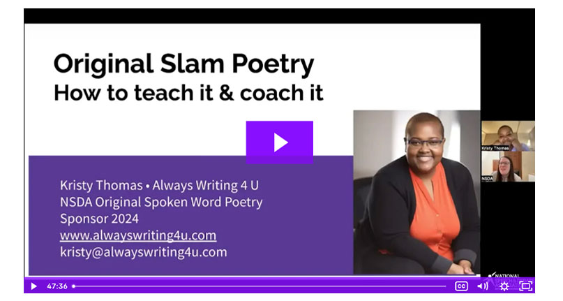 Original Spoken Word Poetry: How to Teach It & Coach It Webinar